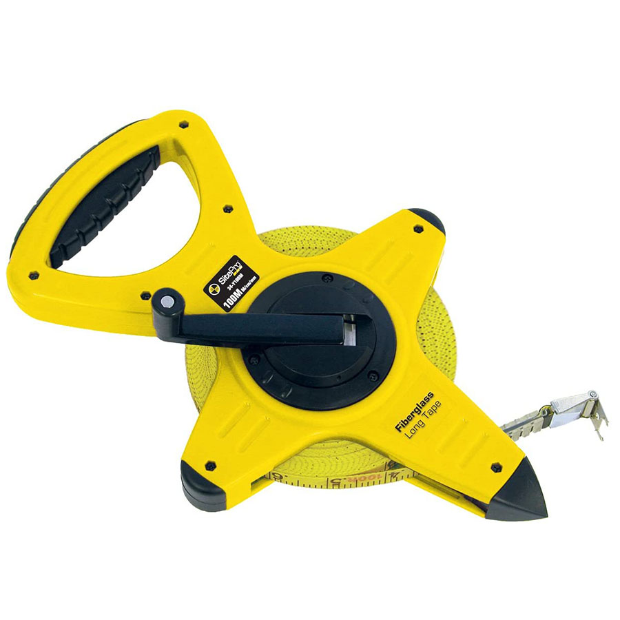 SitePro Fiberglass Measuring Tape In Inch\8ths - Transit and Level Clinic